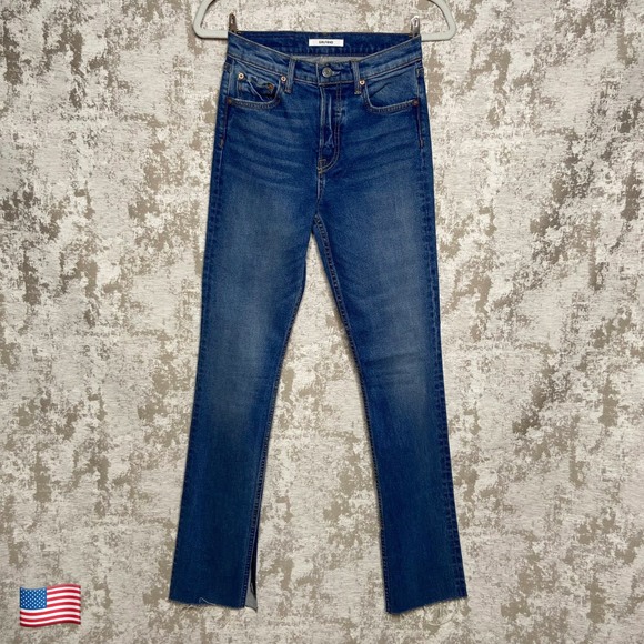 GRLFRND Addison High Rise Split Boot Jeans in Beginners Luck - Picture 1 of 7
